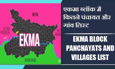 एकमा ब्लॉक में कितने पंचायत और गांव लिस्ट | Ekma Block Panchayats and Villages List