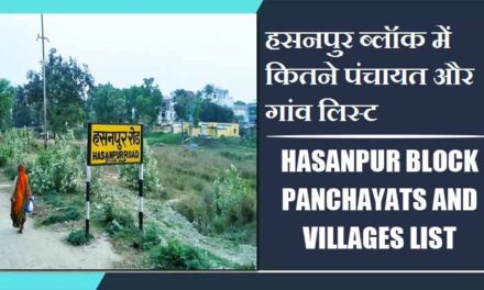 हसनपुर ब्लॉक में कितने पंचायत और गांव लिस्ट | Hasanpur Block Panchayats and Villages List