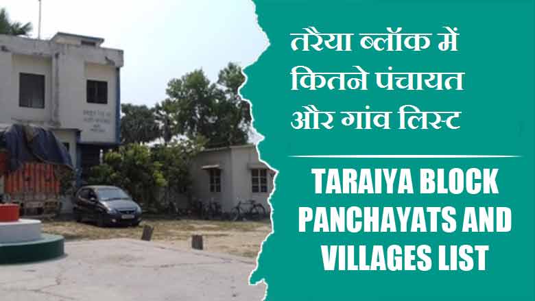तरैया ब्लॉक में कितने पंचायत और गांव लिस्ट | Taraiya Block Panchayats and Villages List