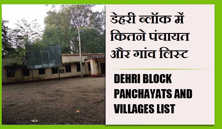 डेहरी ब्लॉक में कितने पंचायत और गांव लिस्ट | Dehri Block Panchayats and Villages List