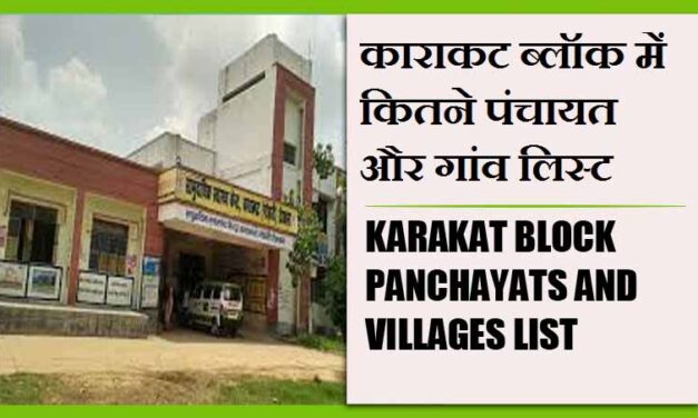 काराकट ब्लॉक में कितने पंचायत और गांव लिस्ट | Karakat Block Panchayats and Villages List