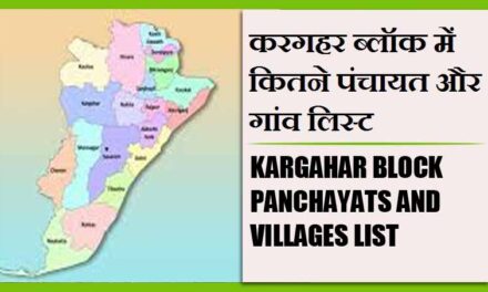 करगहर ब्लॉक में कितने पंचायत और गांव लिस्ट | Kargahar Block Panchayats and Villages List