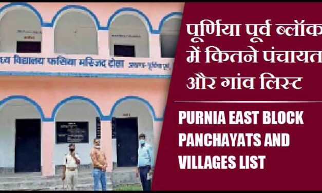पूर्णिया पूर्व ब्लॉक में कितने पंचायत और गांव लिस्ट | Purnia East Block Panchayats and Villages List