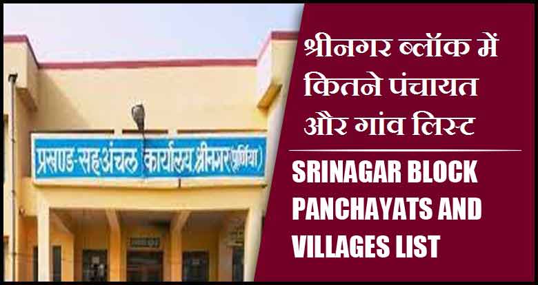 श्रीनगर ब्लॉक में कितने पंचायत और गांव लिस्ट | Srinagar Block Panchayats and Villages List