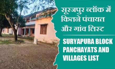 सूरजपुर ब्लॉक में कितने पंचायत और गांव लिस्ट | Suryapura Block Panchayats and Villages List