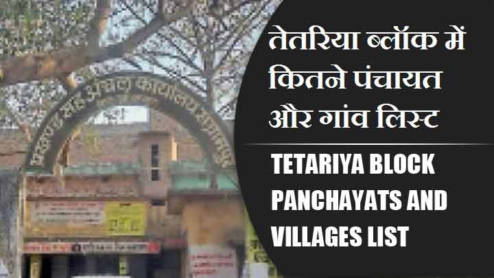 तेतरिया ब्लॉक में कितने पंचायत और गांव लिस्ट | Tetariya Block Panchayats and Villages List