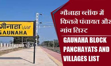 गौनाहा ब्लॉक में कितने पंचायत और गांव लिस्ट | Gaunaha Block Panchayats and Villages List