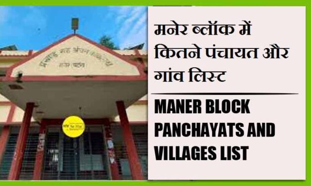 मनेर ब्लॉक में कितने पंचायत और गांव लिस्ट | Maner Block Panchayats and Villages List