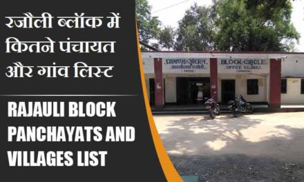 रजौली ब्लॉक में कितने पंचायत और गांव लिस्ट | Rajauli Block Panchayats and Villages List