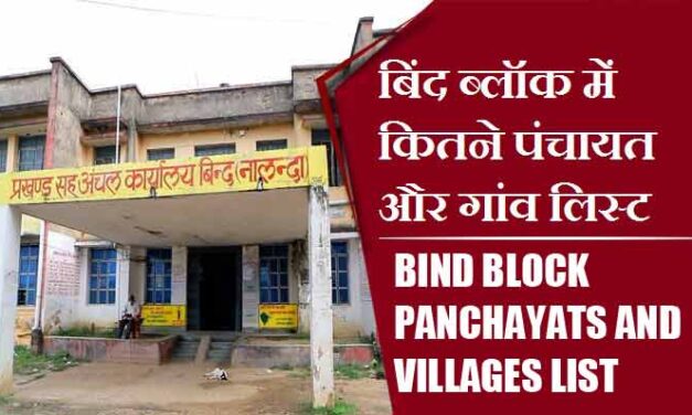 बिंद ब्लॉक में कितने पंचायत और गांव लिस्ट | Bind Block Panchayats and Villages List