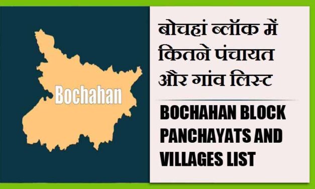 बोचहां ब्लॉक में कितने पंचायत और गांव लिस्ट | Bochahan Block Panchayats and Villages List
