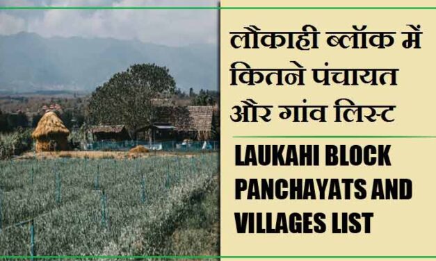 लौकाही ब्लॉक में कितने पंचायत और गांव लिस्ट | Laukahi Block Panchayats and Villages List
