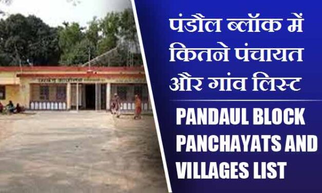 पंडौल ब्लॉक में कितने पंचायत और गांव लिस्ट | Pandaul Block Panchayats and Villages List