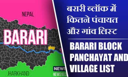 बरारी ब्लॉक में कितने पंचायत और गांव लिस्ट | Barari Block Panchayat and Village List