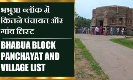 भभुआ ब्लॉक में कितने पंचायत और गांव लिस्ट | Bhabua Block Panchayat and Village List