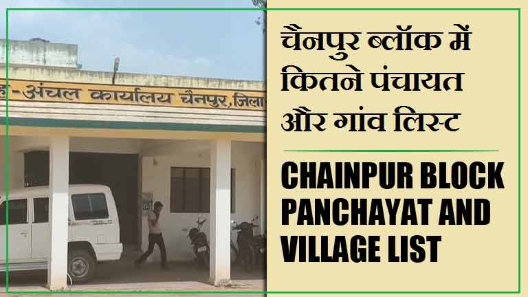 चैनपुर ब्लॉक में कितने पंचायत और गांव लिस्ट | Chainpur Block Panchayat and Village List