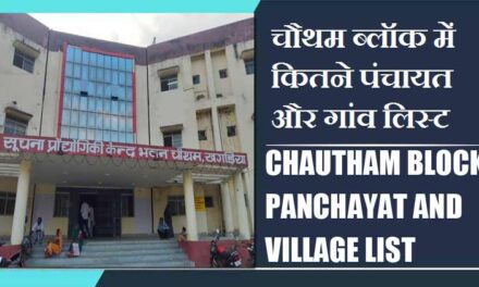 चौथम ब्लॉक में कितने पंचायत और गांव लिस्ट | Chautham Block Panchayat and Village List