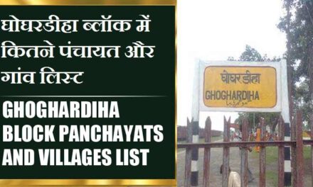 घोघरडीहा ब्लॉक में कितने पंचायत और गांव लिस्ट | Ghoghardiha Block Panchayats and Villages List