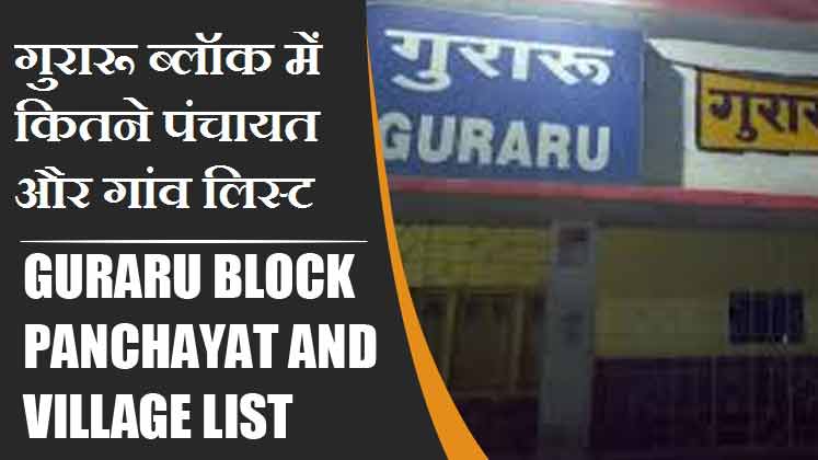 गुरारू ब्लॉक में कितने पंचायत और गांव लिस्ट | Guraru Block Panchayat and Village List