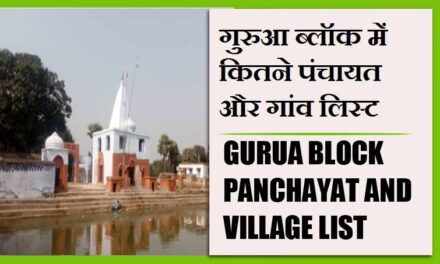 गुरुआ ब्लॉक में कितने पंचायत और गांव लिस्ट | Gurua Block Panchayat and Village List
