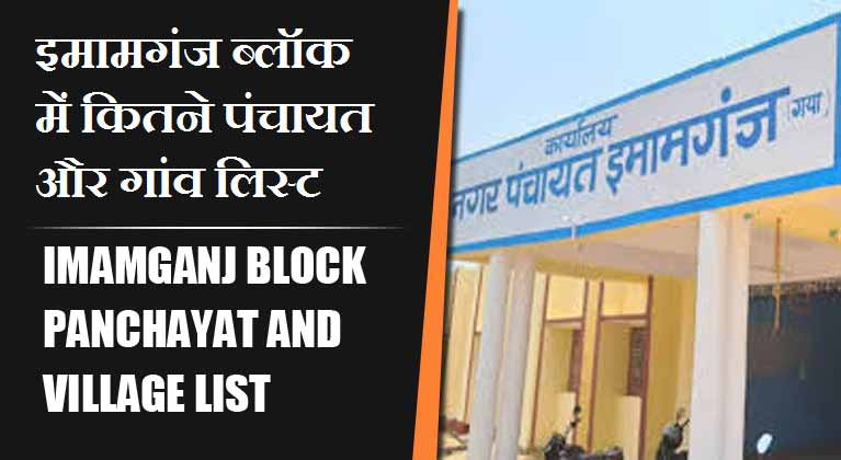इमामगंज ब्लॉक में कितने पंचायत और गांव लिस्ट | Imamganj Block Panchayat and Village List
