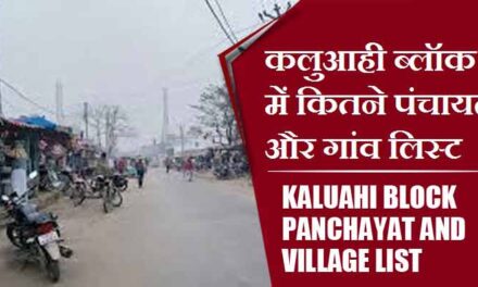 कलुआही ब्लॉक में कितने पंचायत और गांव लिस्ट | Kaluahi Block Panchayats and Villages List