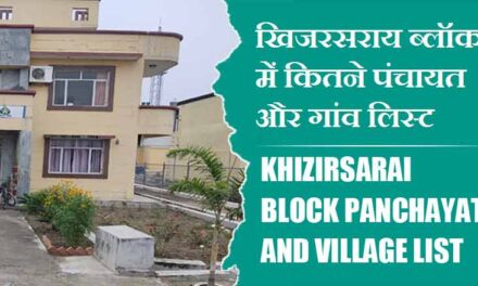 खिजरसराय ब्लॉक में कितने पंचायत और गांव लिस्ट | Khizirsarai Block Panchayat and Village List