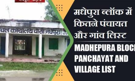 मधेपुरा ब्लॉक में कितने पंचायत और गांव लिस्ट | Madhepura Block Panchayat and Village List
