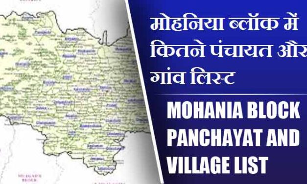 मोहनिया ब्लॉक में कितने पंचायत और गांव लिस्ट | Mohania Block Panchayat and Village List