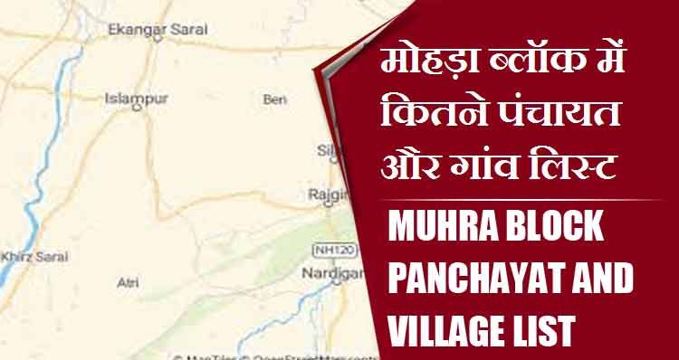 मोहड़ा ब्लॉक में कितने पंचायत और गांव लिस्ट | Muhra Block Panchayat and Village List