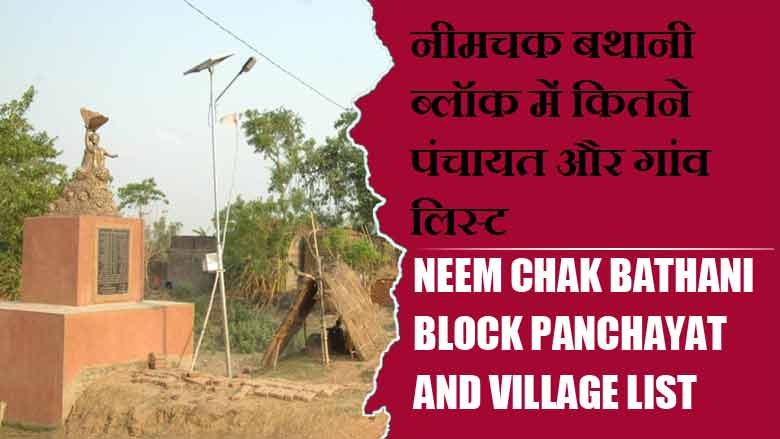 नीमचक बथानी ब्लॉक में कितने पंचायत और गांव लिस्ट | Neem Chak Bathani Block Panchayat and Village List
