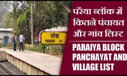 परैया ब्लॉक में कितने पंचायत और गांव लिस्ट | Paraiya Block Panchayat and Village List