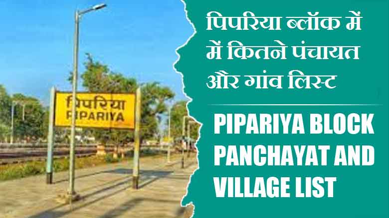 पिपरिया ब्लॉक में कितने पंचायत और गांव लिस्ट | Pipariya Block Panchayat and Village List