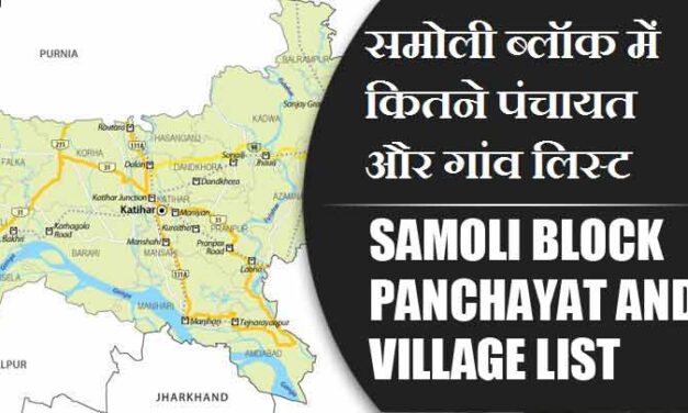 समोली ब्लॉक में कितने पंचायत और गांव लिस्ट | Samoli Block Panchayat and Village List