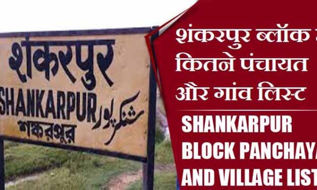 शंकरपुर ब्लॉक में कितने पंचायत और गांव लिस्ट | Shankarpur Block Panchayat and Village List