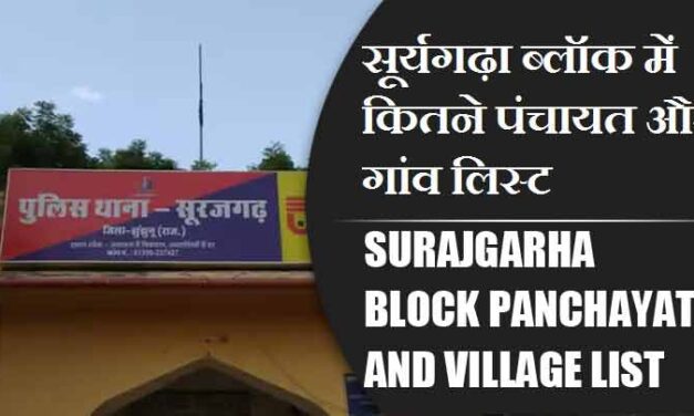 सूर्यगढ़ा ब्लॉक में कितने पंचायत और गांव लिस्ट | Surajgarha Block Panchayat and Village List