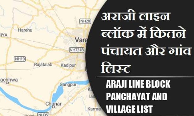 अराजी लाइन ब्लॉक में कितने पंचायत और गांव लिस्ट | Araji Line Block Panchayat and Village List