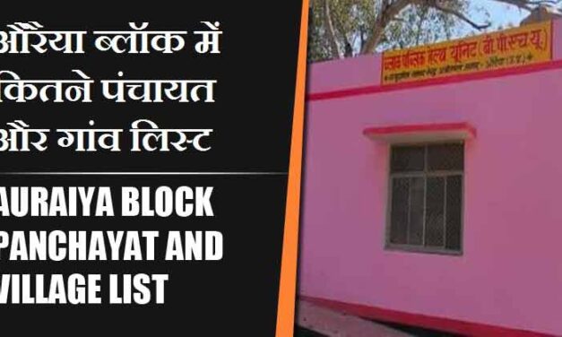 औरैया ब्लॉक में कितने पंचायत और गांव लिस्ट | Auraiya Block Panchayat and Village List