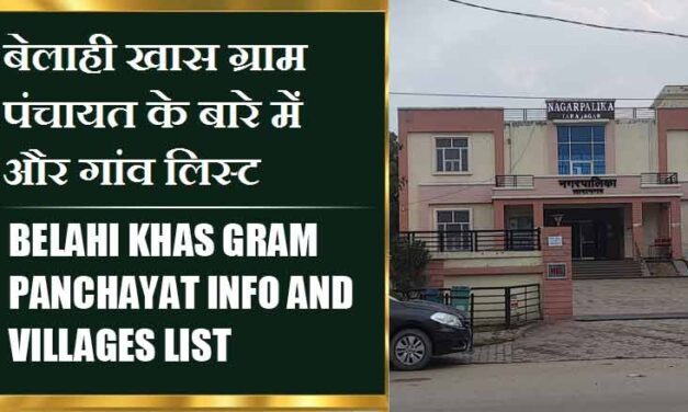 बेलाही खास ग्राम पंचायत के बारे में और गांव लिस्ट । Belahi Khas Gram Panchayat Info and villages List