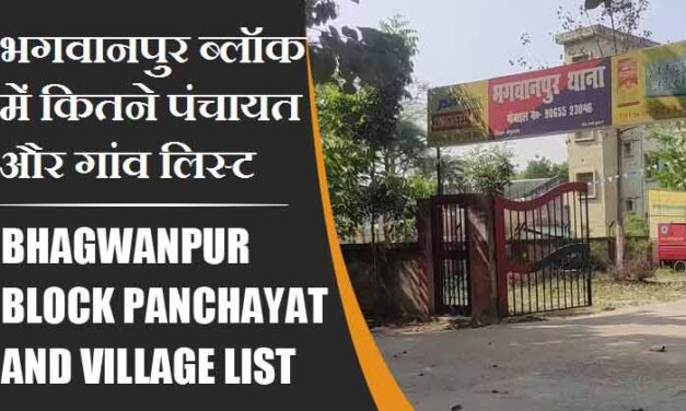 भगवानपुर ब्लॉक में कितने पंचायत और गांव लिस्ट | Bhagwanpur Block Panchayat and Village List