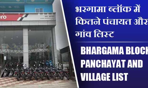 भरगामा ब्लॉक में कितने पंचायत और गांव लिस्ट | Bhargama Block Panchayat and Village List