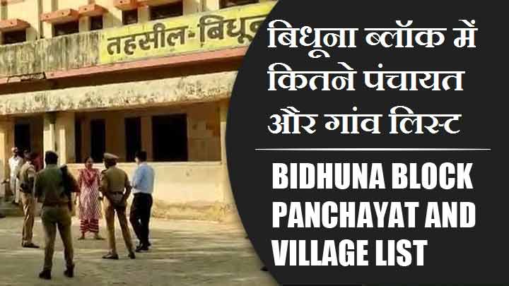 बिधूना ब्लॉक में कितने पंचायत और गांव लिस्ट | Bidhuna Block Panchayat and Village List