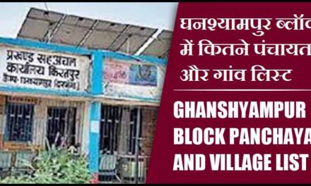घनश्यामपुर ब्लॉक में कितने पंचायत और गांव लिस्ट | Ghanshyampur Block Panchayat and Village List