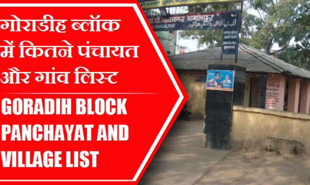 गोराडीह ब्लॉक में कितने पंचायत और गांव लिस्ट | Goradih Block Panchayat and Village List