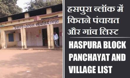 हसपुरा ब्लॉक में कितने पंचायत और गांव लिस्ट | Haspura Block Panchayat and Village List