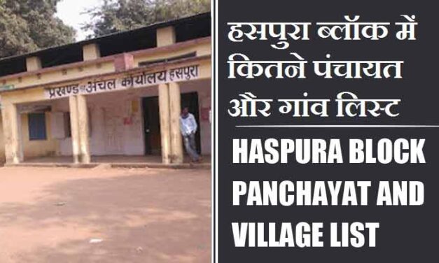 हसपुरा ब्लॉक में कितने पंचायत और गांव लिस्ट | Haspura Block Panchayat and Village List