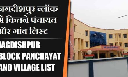 जगदीशपुर ब्लॉक में कितने पंचायत और गांव लिस्ट | Jagdishpur Block Panchayat and Village List