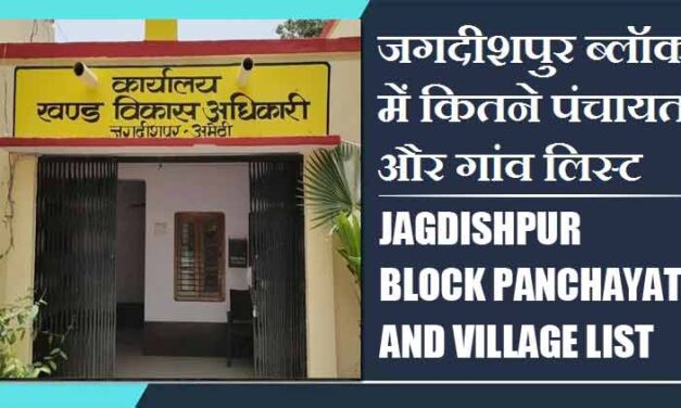 जगदीशपुर ब्लॉक में कितने पंचायत और गांव लिस्ट | Jagdishpur Block Panchayat and Village List