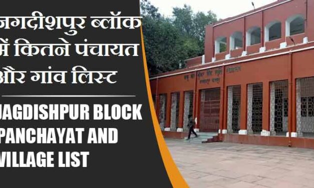 जगदीशपुर ब्लॉक में कितने पंचायत और गांव लिस्ट | Jagdishpur Block Panchayat and Village List