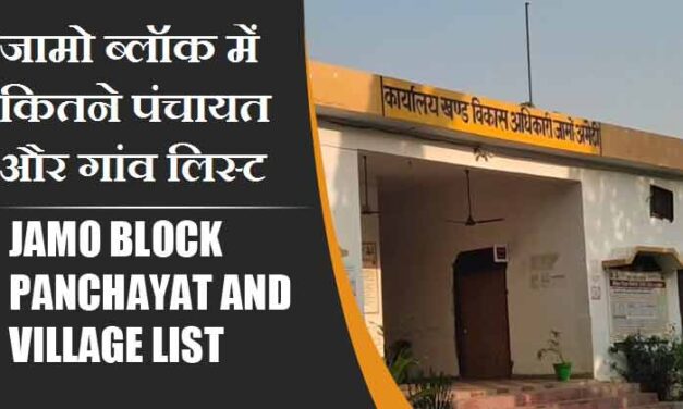 जामो ब्लॉक में कितने पंचायत और गांव लिस्ट | Jamo Block Panchayat and Village List